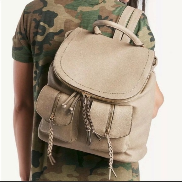Sole Society Handbags - NWT sole society backpack vegan leather cream